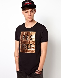 ASOS. Foil RESPECT T-Shirt. $30