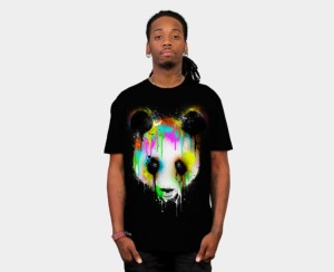 DBH Technicolor Panda T shirt. $24