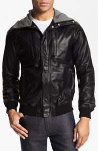Marc By Marc Jacobs Hooded Leather Jacket. $978