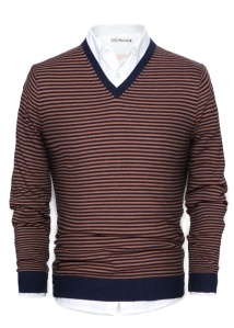 HebyMango. Striped Cotton Sweater. $60